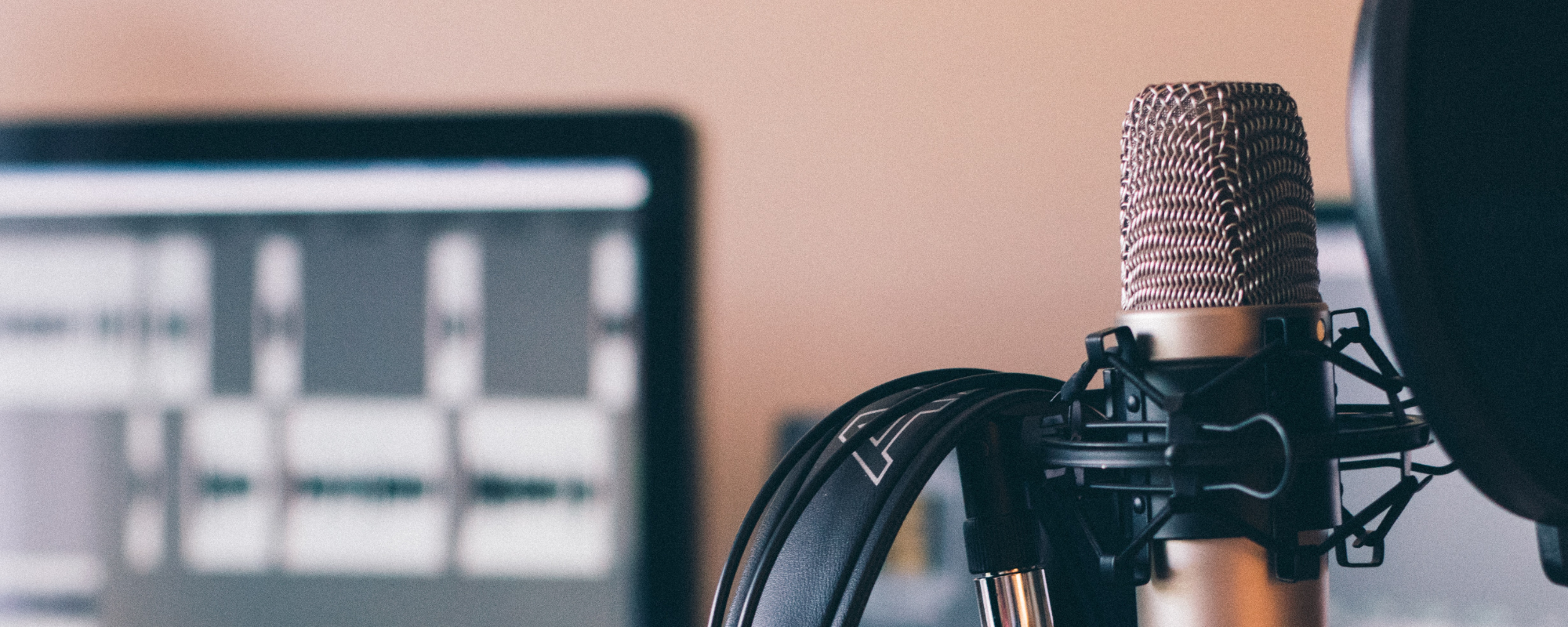 microphone and headphones