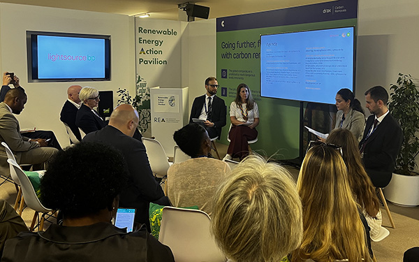 Lightsource bp and REA host energy transition roundtable at COP28