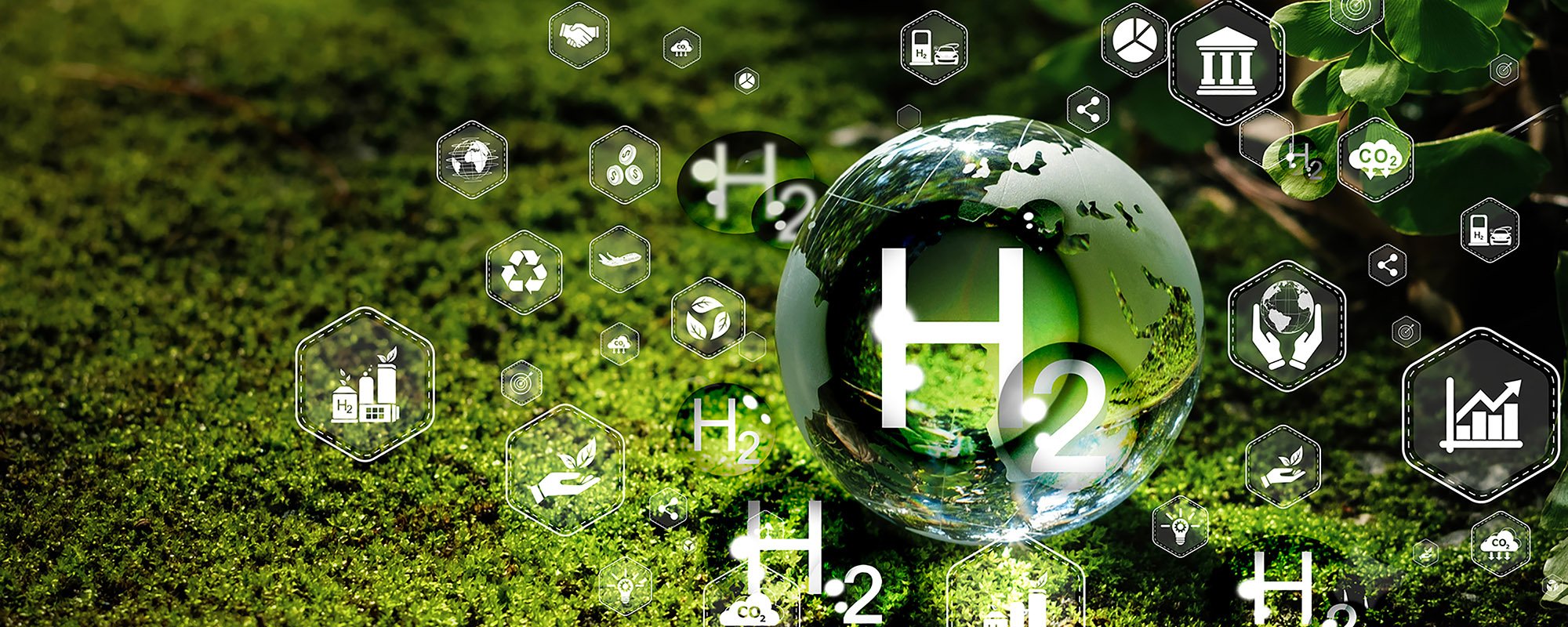 Green hydrogren graphic