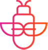 Icon of a stylized bee, symbolizing pollination, biodiversity, and the importance of bees for the environment.