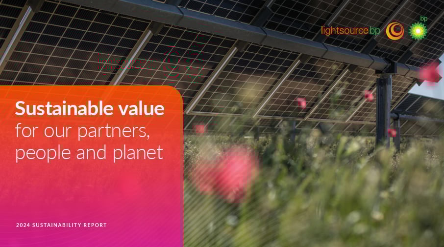 Lightsource bp Sustainability report 2024 cover